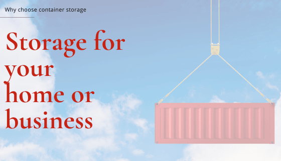 Red Shipping container storage Perth